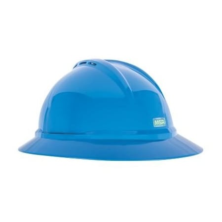 V-Gard 500 Hat, Blue Vented, 4-Point Fas-Trac Iii